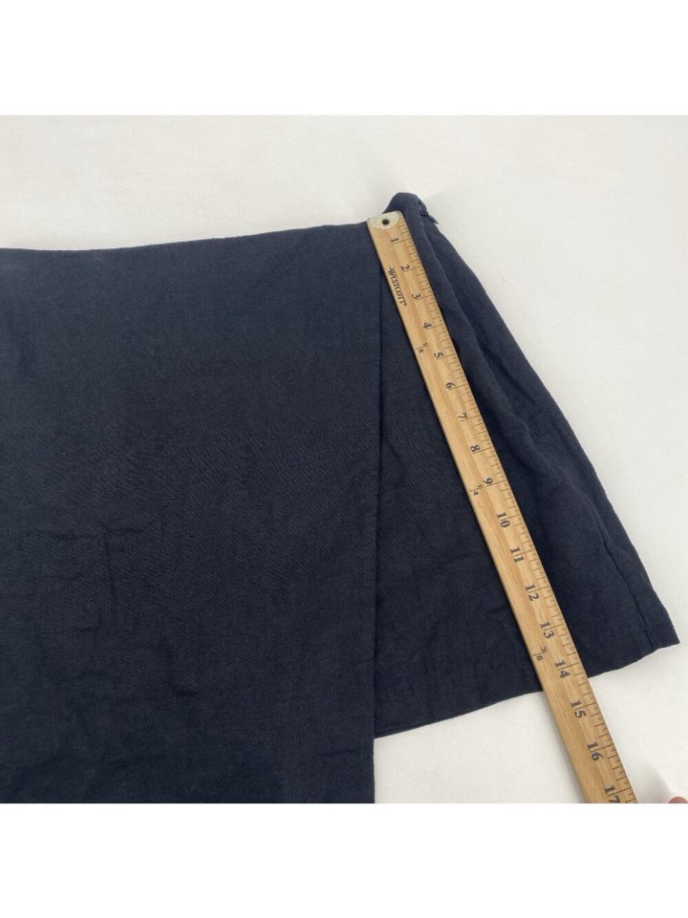 Abercrombie & Fitch Black Scarlett Mini Skort Ultra High Rise Linen Blend Size M - Picture 3 of 10